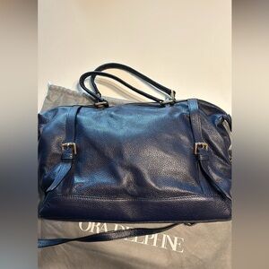 Ora Delphine Navy Blue Adele Satchel